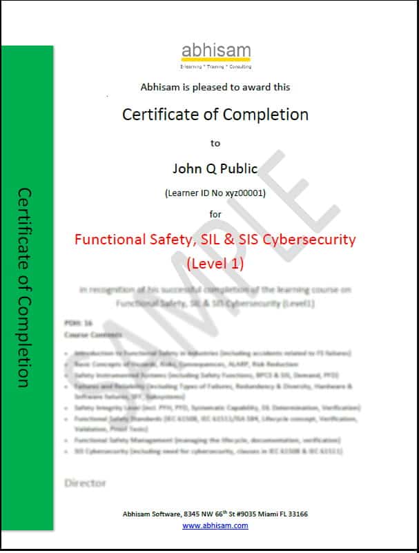 Abhisam-Functional-Safety-SIL-Course-Certificate-Level-1